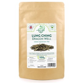 Lung Ching Dragon Well – Premium Chinese Longjing Loose Leaf Green Tea (100g)