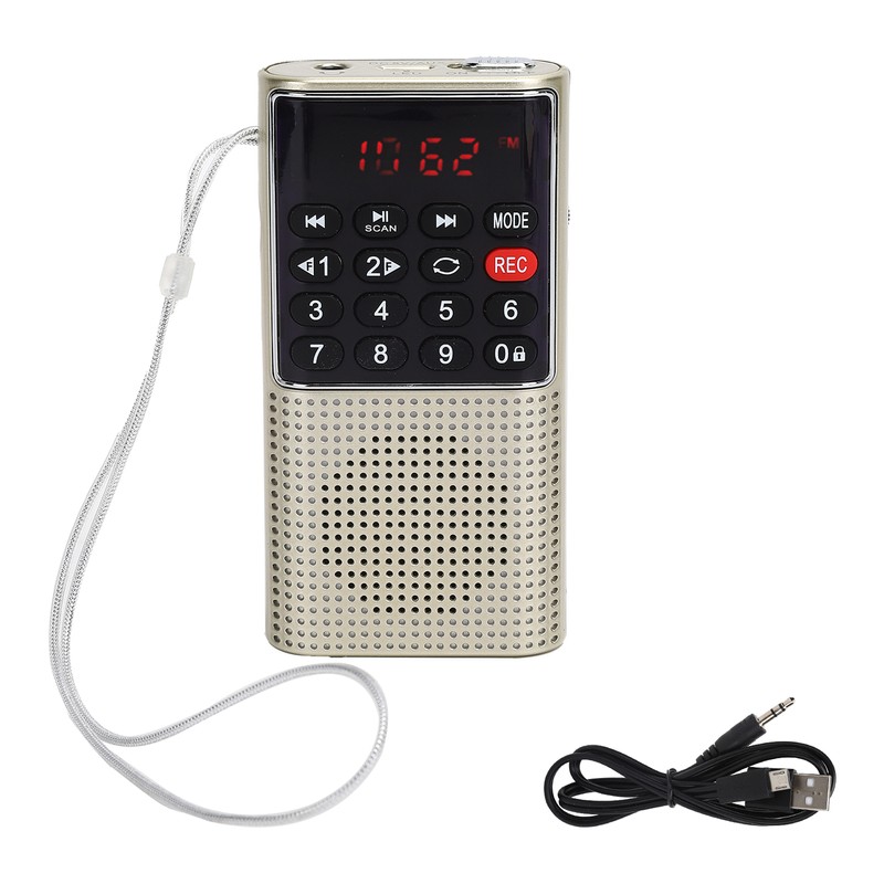 L‑328 Mini FM Radio Speaker Portable Multifunction USB Music MP3