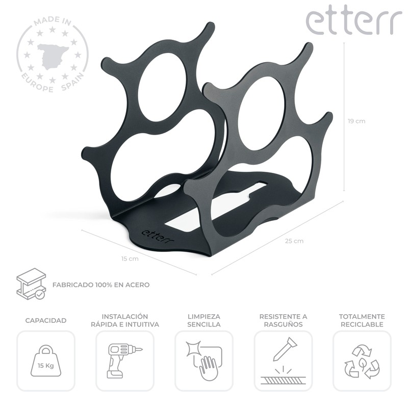 etterr Wine Rack Kitchen Organiser, Wine Rack for Dining Table,