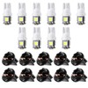 cciyu (10) T10 5-5050-SMD PC194 LED Bulb Instrument Panel Cluster