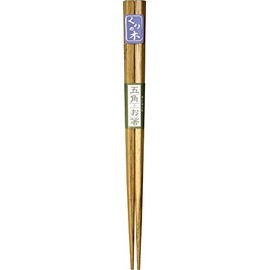 Alphax 905820 Chopsticks, Chestnut, 7.1 inches (18 cm), Pentagonal Wood Chopsticks