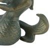 DII Cast Iron Collection Decorative Bird Bath, Mermaid, 6.5 x