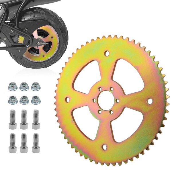 Superlong 60 Tooth Mini Bike Sprocket for 40/41/420 Chain, Rear