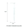 Ginger Lily Farms Premium Gallon Pump, Dispenses One Ounce Per
