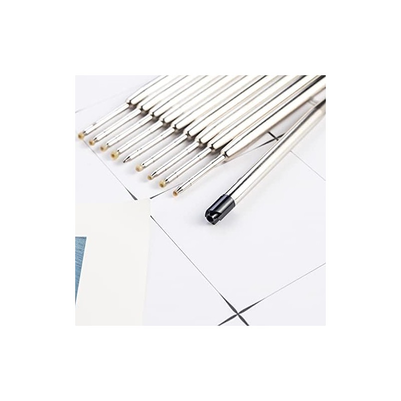 20 Pack - TikiPen Black Parker Compatible Ballpoint Pen Refills.