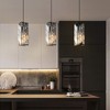 FDPBY Black Pendant Lighting Modern Pendant Light, Mini Crystal Chandeliers,Adjustable