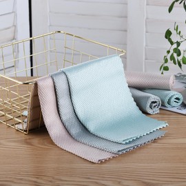 KTT Fish Scale Microfiber Nanoscale Cleaning Cloths,Reusable Lint Free Cleaning Clothes,Multi-Purpose Streak Free Cleaning Cloth for Homes and Kitchens. (6 Pack,3 Colors.Mix)