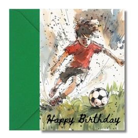 Football Birthday Card For Boys Perfect For Son Grandson Nephew 7th 8th 9th 10th 11th 12th