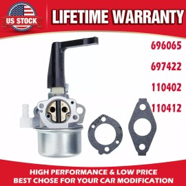 For Carburetor 696065 697422 for Briggs & Stratton 110402 110412 215369 5-7HPEngine