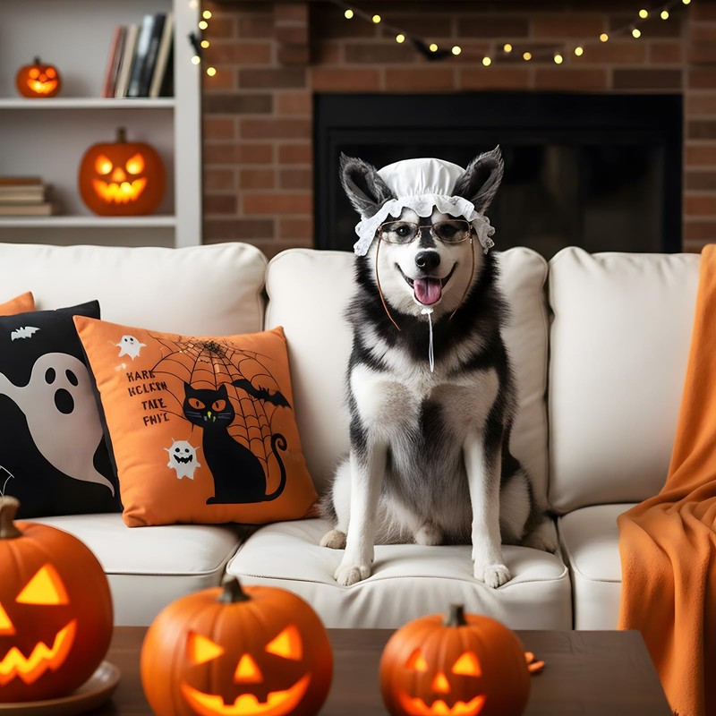 Haysandy 3 Pcs Halloween Big Bad Wolf Dog Costume Granny