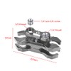 CS PRIORITY Double Ball Head Magic Arm Clamp 1/4'' 3/8''