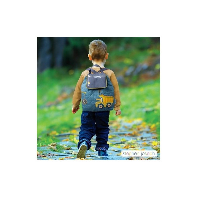 Stephen Joseph SJ1001 Unisex Children's Quilted Backpack, Airplane, One Size,