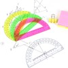 Unjoo Plastic Protractor Math Protractors 180 Degrees for Geometry Classroom