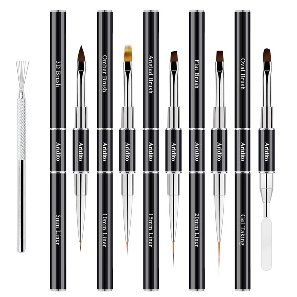 Aradito One 7-Pin Stainless Steel Nail Tool And 5pcs Double-Ended