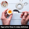 Egg Topper ｆor Boiled Eggs,1 Pcs Boiled Egg Cutter,Boiled Egg