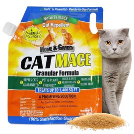 Nature's Mace, Cat Mace, 2.5lb Granular, Cat Repellent Outdoor to Keep Cats Away, Keep Cats Out of Yard Permanently, with Consistent Use, for Garden, Plants, No-Dig, Stray Deterrent