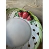 Lanzarin Ceramiche Strawberry Bowl Rare Weave Basket Ceramic Handmade Italy