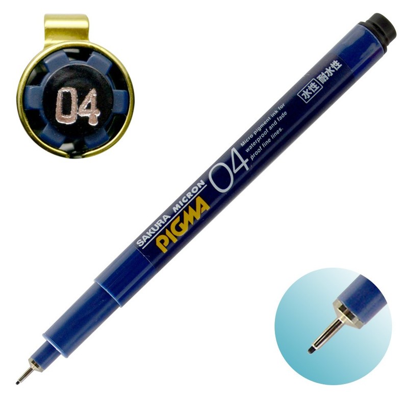 サクラクレパス 水性マーカー ピグマ 0.4mm ESDK04#49 くろ