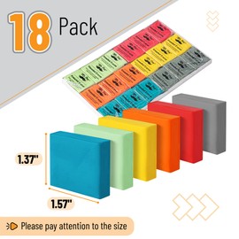 Mr. Pen- Kneaded Eraser Bulk, 18 Pack, Colorful, Kneaded Erasers for Artists
