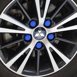 4PCS Wheel Center Caps for Mitsubishi Eclipse Spyder Pajero Sport Endeavor, 60mm/2.36" Car Wheel Hub Caps ABS Rim Center Hub Cover (Black)