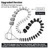 Xxzhiho 44Pcs Nut and Bolt Thread Checker,27 Standard & 23