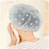 Cute Polka Dot Shower Cap (Blue) / PEVA Waterproof Hair Cap 87ea