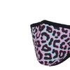 Reusable washable 3 layers cotton cloth - grey - leopard