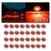 LOVLY 50pzs Plafones Led Cromado Para Camión Trailer Micro 24v