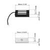 QWORK Electric Magnetic Lock, 60kg 130LBs Holding Force Electric Magnetic
