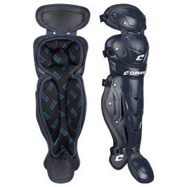 CHAMPRO Optimus Pro Leg Guard - 14.5" Shin Length, Navy