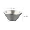 Alipis Stainless Steel Smoothie Dessert Bowl Serving Bowl for Salads