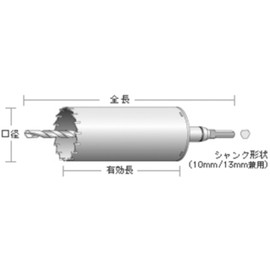 Unika ES-V32SDS ES-V32SDS ES-Core Drill for Vibration, 1.3 inches (32 mm)