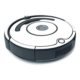 MightySkins Skin for iRobot Roomba 675 Minimal Coverage - Solid White | Protective, Durable, and Unique Vinyl Decal wrap Cover | Easy to Apply, Remove, and Change Styles | Made in The USA