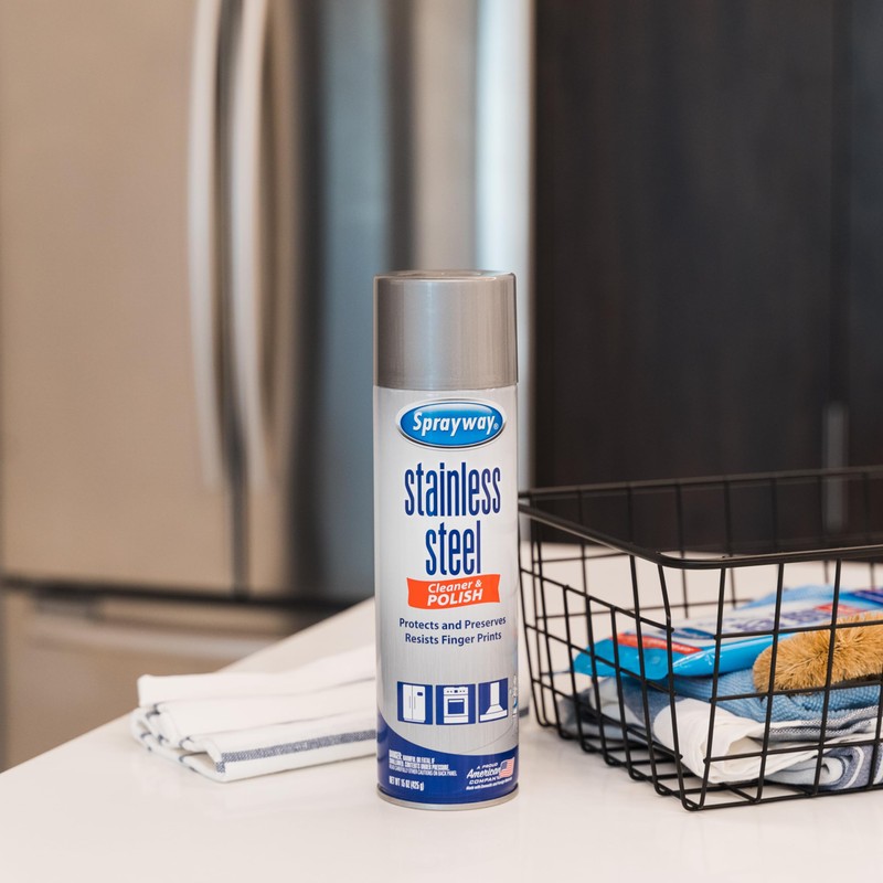 Sprayway Water-Based Stainless Steel Cleaner, 15 Fl Oz (Pack of