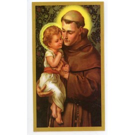 St. Jude Store Prayer to Saint Anthony to Find Lost Articles U - Laminated holy card - Pack of 25