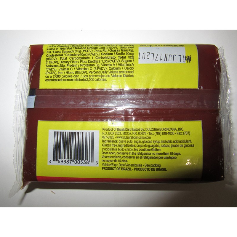 Dulzura Borincana Guava Paste Bar 14 Oz