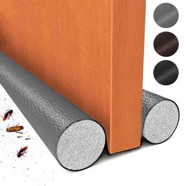 INGEQUIS Protector y Guardapolvo para Puertas, Tope y Sellador de Puerta Impermeable y Resistente Sin Pegamento para Aislar Fuga de Agua, Ruidos, Polvo, Insectos,Calor y Frío en Sala, Cocina (Gris)