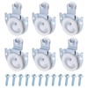 6-Piece Sliding Closet Door Roller Set, Upgraded Bearing Top Roller