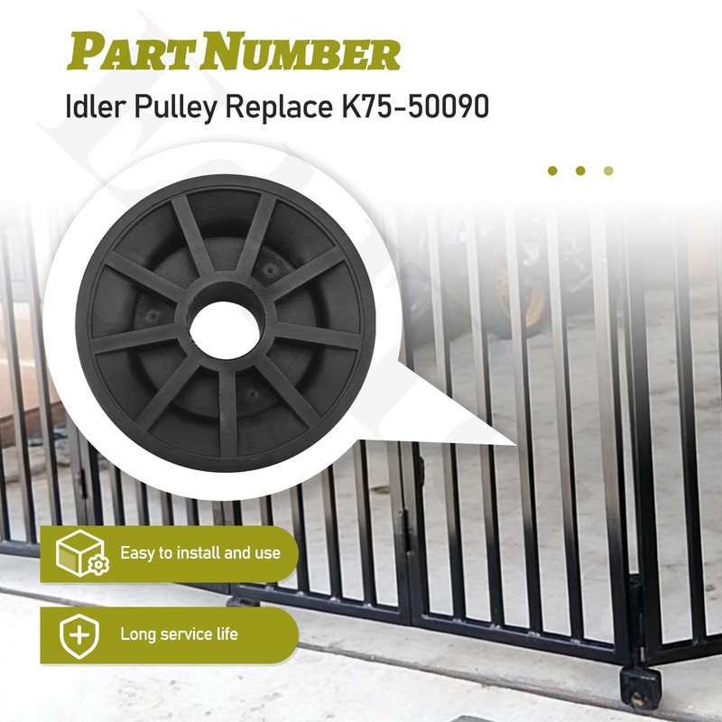 K75-50090 Idler Pulley Replacement for LIF-tmaster SL3000 Commercial Slide Gate