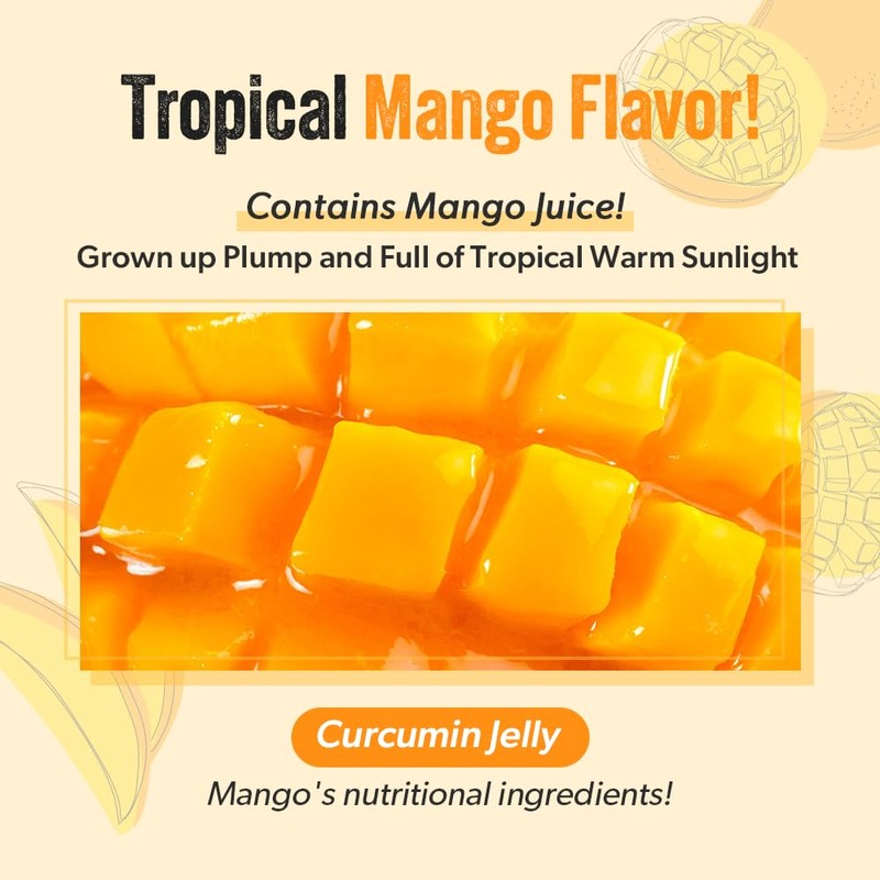 NANOCUMIN Turmeric Curcumin Jelly Stick 30ea, Mango Flavor - 60mg
