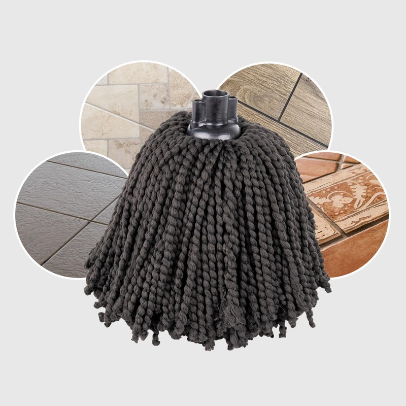 La Briantina Black Microfibre Replacement Mop Braid 150g Effective and