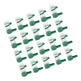 Yardwe 20 Piezas Bebedero Automático para Pájaros Dispensador de Agua para Loros Plato de Agua para Pájaros para Jaulas y Comederos Automáticos