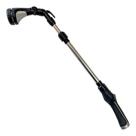 Wasser Vela Garden Telescoping 23-30 Inches 8-pattern Water Wand, Pistol Hose Nozzle, Thumb Grip Sprayer, Soft Grip