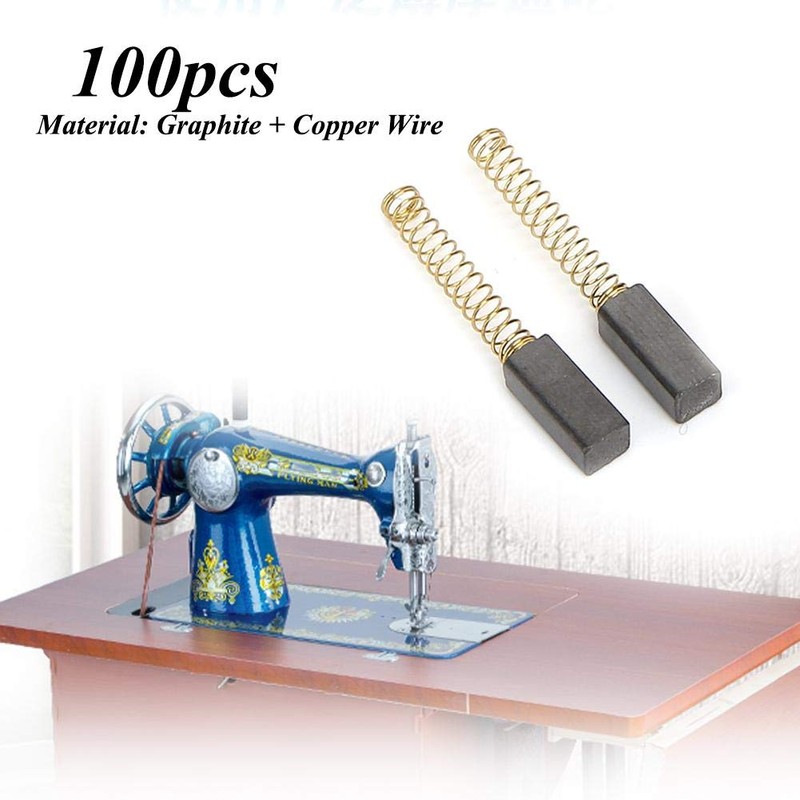 MAGT Carbon Brushes for Sewing Machine, 100 Pieces Sewing Machines,