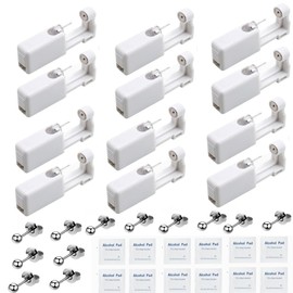 Ear Piercing Kit-12PCS Ear Piercing Tool Kits with Stud Earrings Portable Ear Gun Set Safety Ear Piercing Kit for Piercing Kit Piercing Tool for Men Women