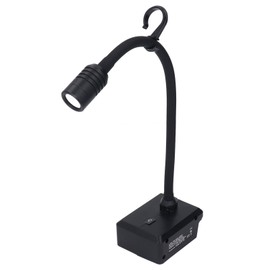 LED Work Light Cordless Gooseneck Lamp 3 Modes Dual USB with Hook for 20V Battery