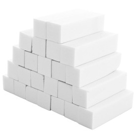 ASelected 24PCS White Nail Buffer Block,White Buffer Sanding Block,Professional Salon Nail Buffer Block,20Grit Nail Buffer for Home and Salon Use,Nail Art Tips Tool Finger Manicure Pedicure Tools