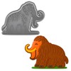 Mammoth Cookie Cutter and Stamp Set for Kids, Bakers, Crafters,