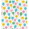 Printed Polycotton Craft Fabric Material - Happy Balloons, 1Mtr 110cmx100cm