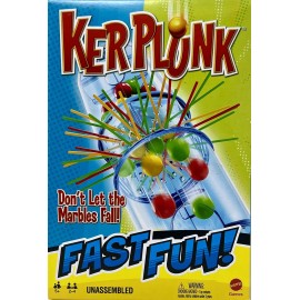 Mattel Games KerPlunk  "Don't Let The Marbles Fall" Mattel Marble Travel Size Game Ages 5+